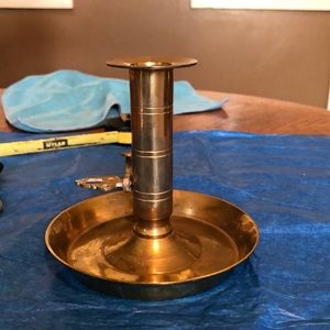Vintage brass candle holder